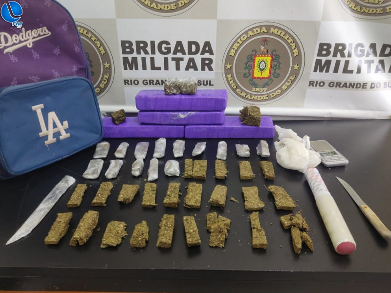 BM Prende Homem Grande Quantidade De Droga Em Passo Fundo Lagoa