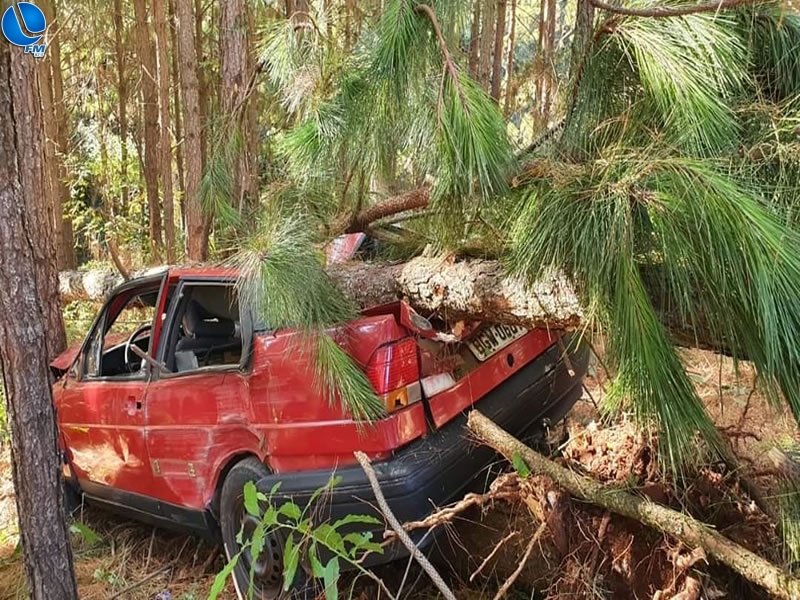 Quatro pessoas ficam feridas após saída de pista em São José do Ouro