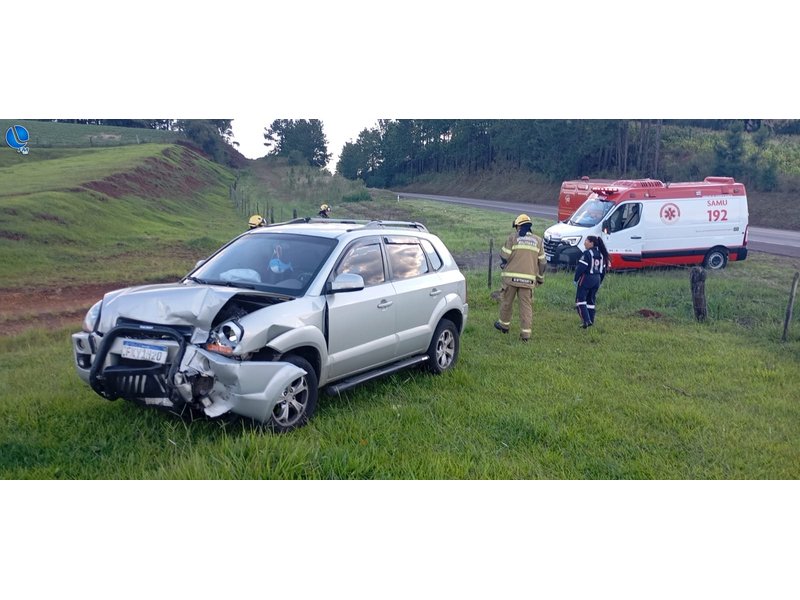 Colisão frontal é registrada na BR-285 em Caseiros