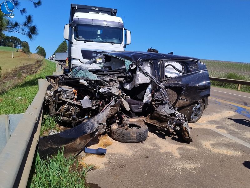 Grave acidente é registrado na BR-285 em Lagoa Vermelha