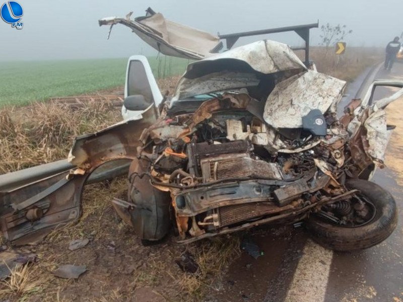 Acidente com três veículos deixa dois feridos em Coxilha