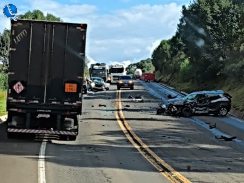 URGENTE: Grave acidente é registrado na BR 470, em Lagoa Vermelha
