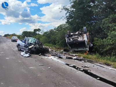 PRF atende acidente com dois óbitos na BR-386 em Carazinho