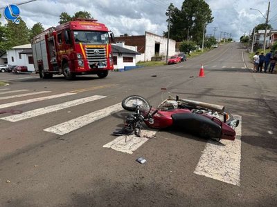 Motociclista de 39 anos morre após colisão no centro de Getúlio Vargas