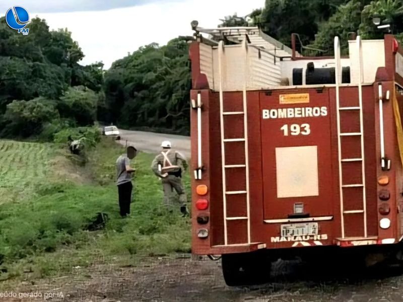 Capotamento é registrado na ERS-324 em Marau e não deixa feridos