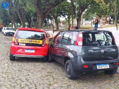 Exame prático de direção termina em acidente e gera alerta em Santa Maria