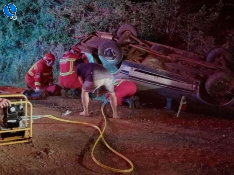 Acidente na ERS-492 mobiliza equipes de resgate em São José do Ouro