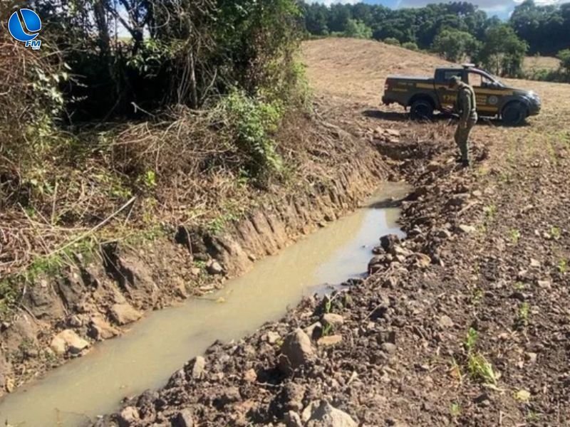 Brigada Militar identifica desmatamento ilegal em Santo Antônio do Palma e David Canabarro