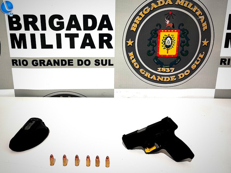 Brigada Militar prende homem com arma de fogo em Guaporé