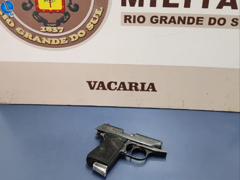 BM prende homem por porte ilegal de arma de fogo em Vacaria
