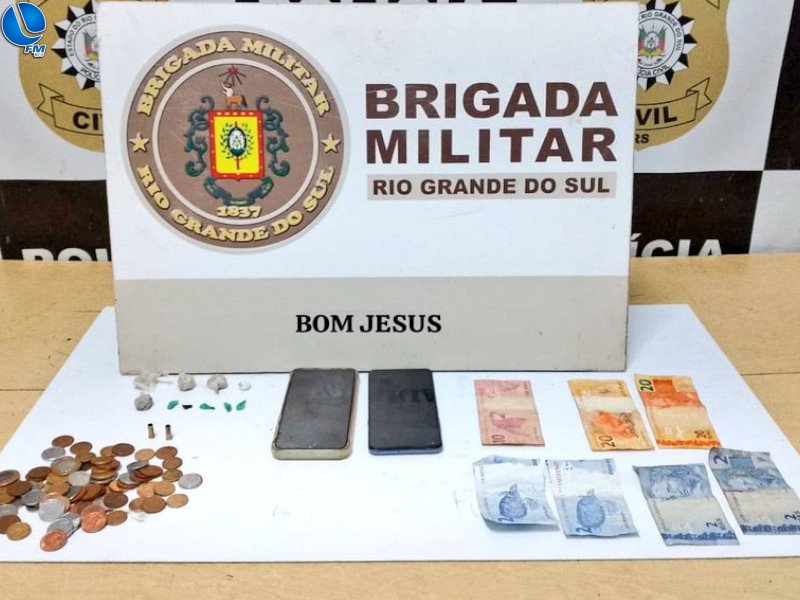 Homem é preso pela Brigada Militar por tráfico de drogas