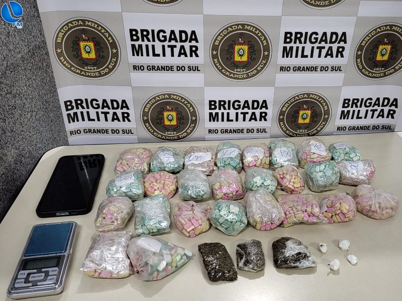 Brigada Militar faz grande apreensão de entorpecentes sintéticos em Lagoa Vermelha