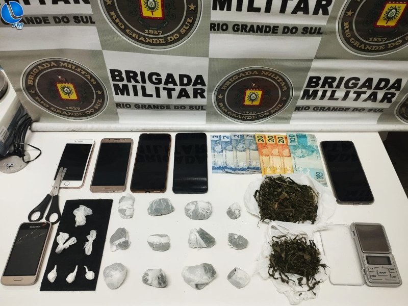 Brigada Militar prende homem por tráfico de drogas em Nova Prata