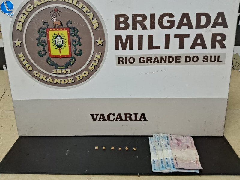 Homem é preso por tráfico de drogas em Vacaria