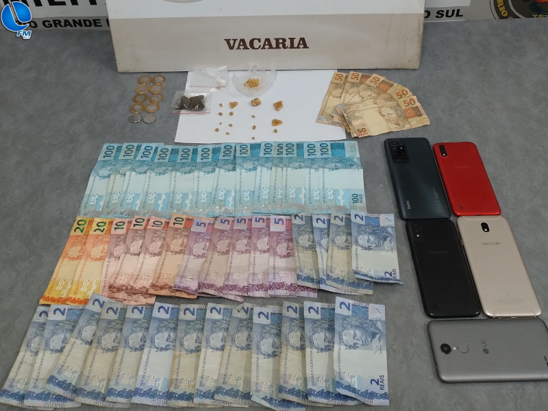 Quatro homens são presos por tráfico em Vacaria