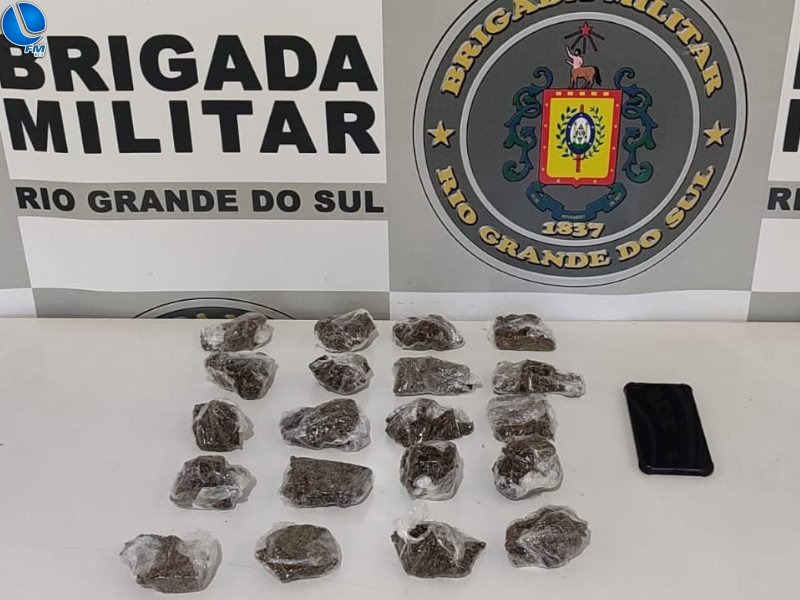 Brigada Militar apreende entorpecente em Guaporé