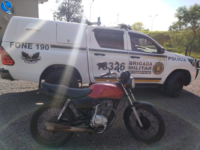 Motocicleta adulterada é apreendida pela Brigada Militar em Nova Bassano