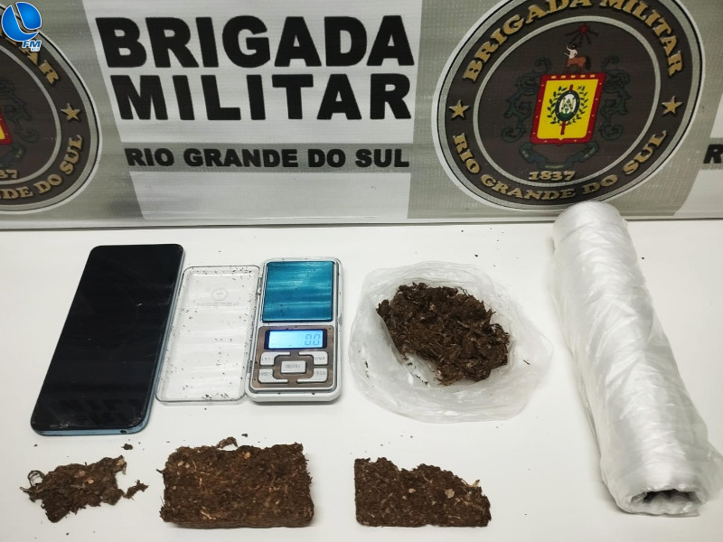 Brigada Militar prende homem por tráfico de drogas em Nova Prata