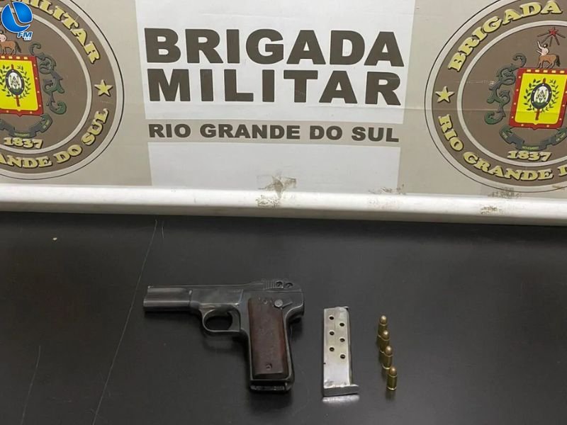 Brigada Militar prende homem por violência doméstica e posse ilegal de arma de fogo em Passo Fundo