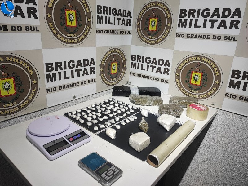 Brigada Militar prende casal por tráfico de drogas em Serafina Corrêa