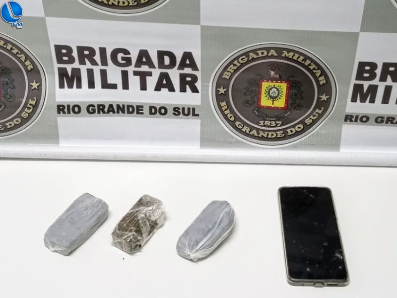 Brigada Militar prende homem por tráfico de drogas, em Nova Prata