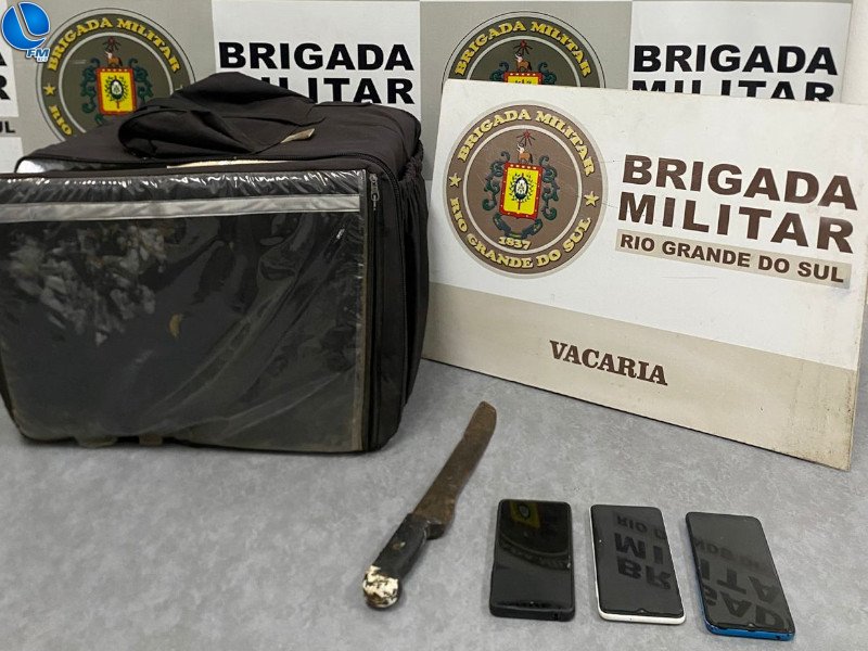 Brigada Militar prende trio por roubo, em Vacaria
