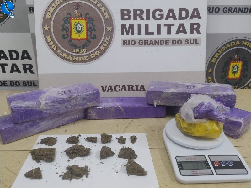 Brigada Militar apreende adolescente por tráfico em Vacaria