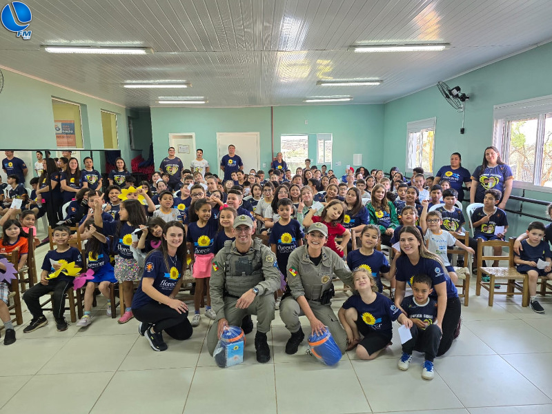 Brigada Militar realiza palestra sobre a Lei Maria da Penha em Vacaria