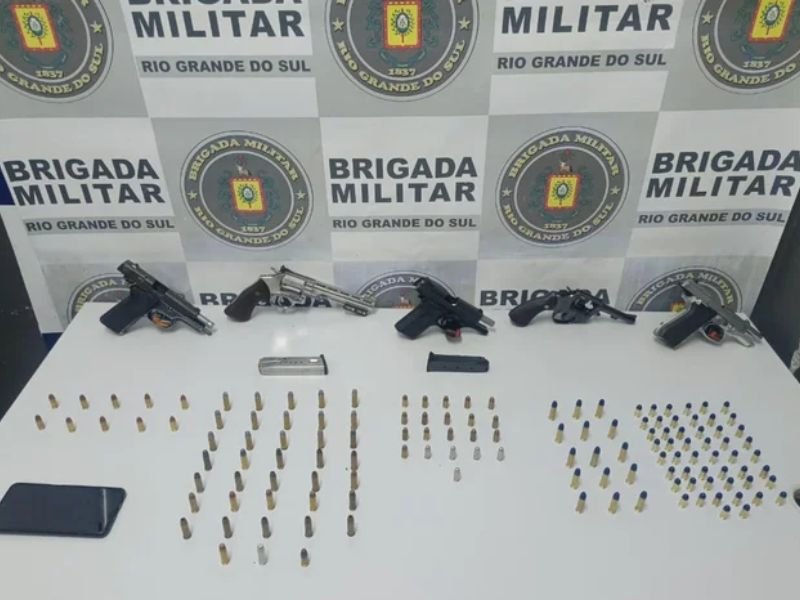 Brigada Militar apreende 25 armas de fogo e prende mais de 100 pessoas na Serra Gaúcha