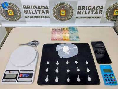 Brigada Militar prende homem por tráfico de drogas em Nova Prata