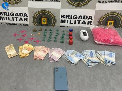Brigada Militar prende dois por tráfico de drogas em Vacaria