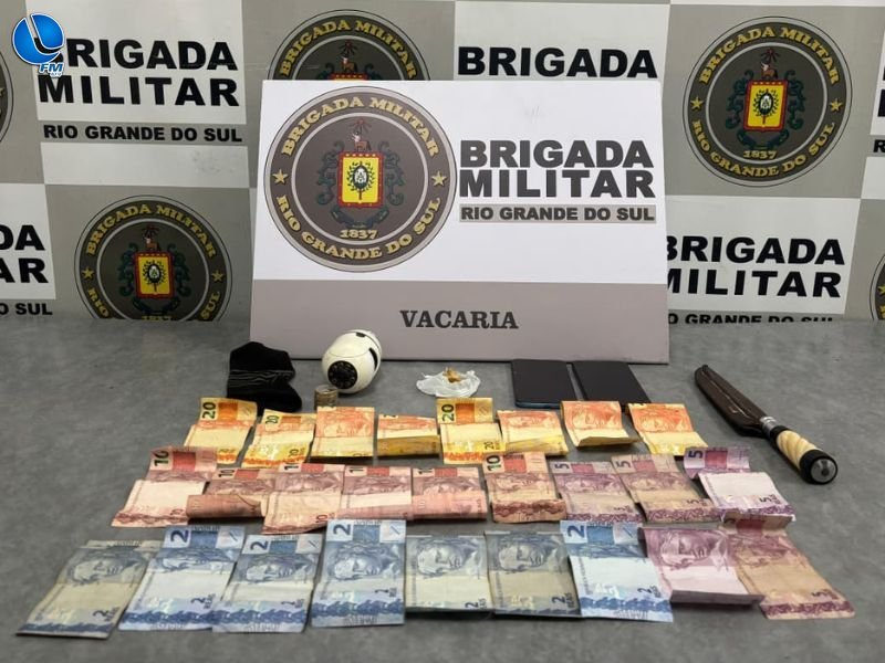 Denúncia ao 190 resulta em prisão por tráfico em Vacaria