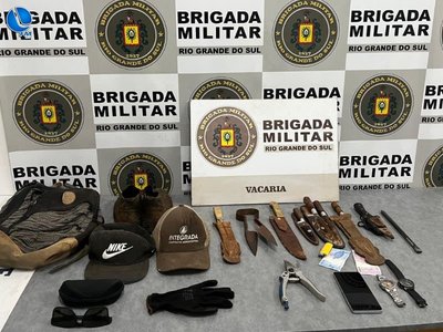 Brigada Militar captura dupla após assalto a propriedade rural em Muitos Capões