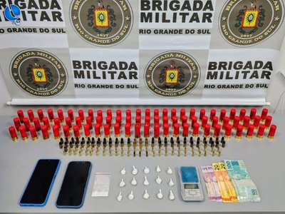 Homem é preso por tráfico de drogas e posse irregular de arma de fogo em Nova Bassano