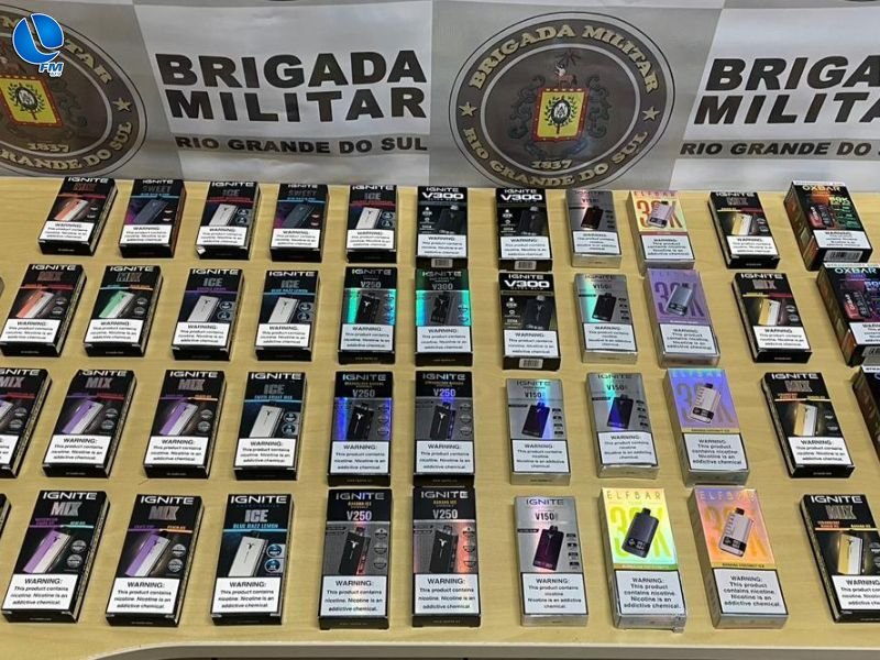 Homem é preso com carga de cigarros eletrônicos em Nova Prata
