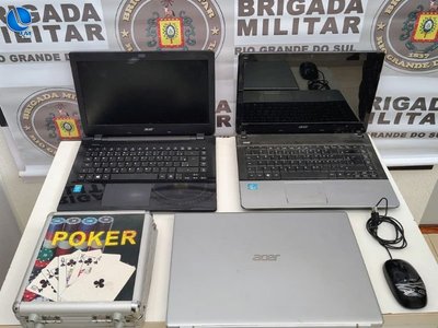 Brigada Militar de Nova Prata recupera eletrônicos furtados de casa de eventos