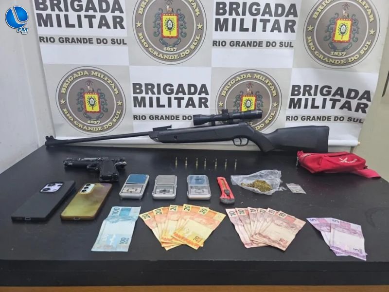 Dois homens são presos com arma e drogas em Passo Fundo