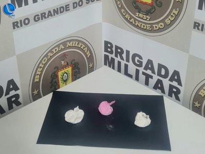 Brigada Militar detém jovem com cocaína em Serafina Correia