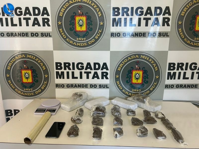 Brigada Militar desarticula "tele-entrega" de drogas em Serafina Corrêa