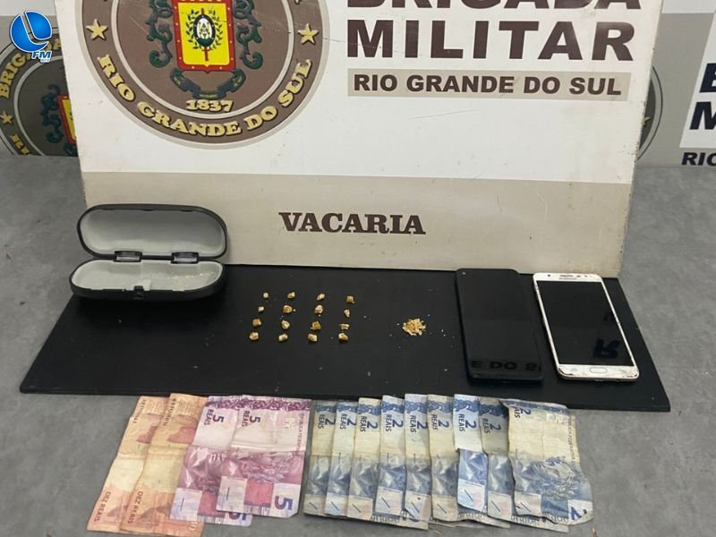 Brigada Militar prende dois homens por tráfico em Vacaria