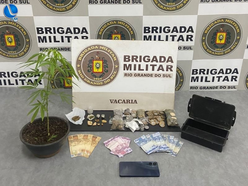 Brigada Militar prende mulher por tráfico no bairro Barcellos, em Vacaria