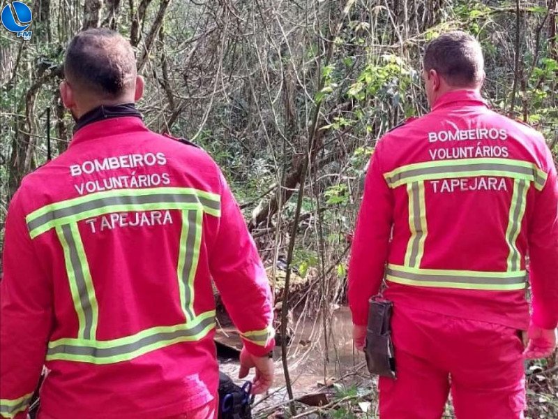 Bombeiros Voluntários fazem buscas por homem desaparecido em Tapejara