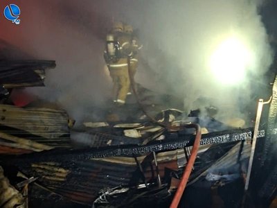 Incêndio destrói residência na zona rural de Lagoa Vermelha