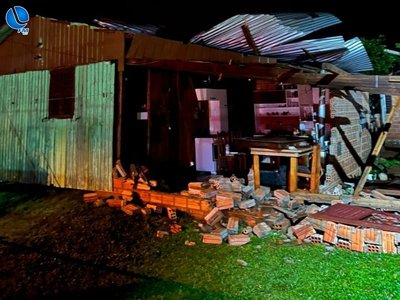 Temporal provoca prejuízos e mobiliza Bombeiros em Lagoa Vermelha