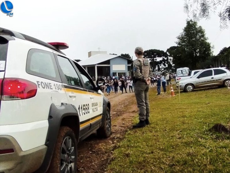 Brigada Militar reforça policiamento em Romaria na cidade de Esmeralda