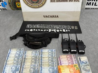 Brigada Militar prende dupla por tráfico em Vacaria