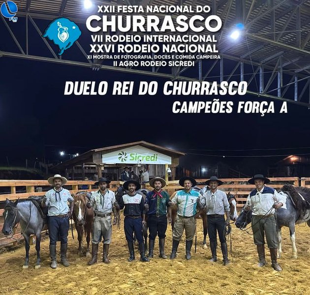 7 Laçadores dividem carro de premiação no Rodeio Internacional