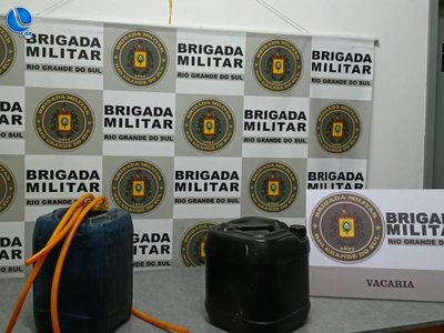 Homem é preso em flagrante por furtar óleo diesel de ônibus em Vacaria