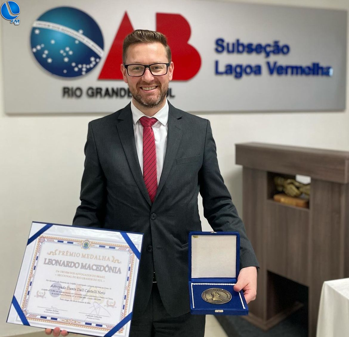 Dante Dal Castelli Neto recebe Medalha Leonardo Macedônia