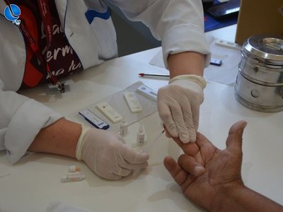 Dezembro Vermelho: Secretaria de Saúde realizou testes rápidos neste sábado (13) em Lagoa Vermelha